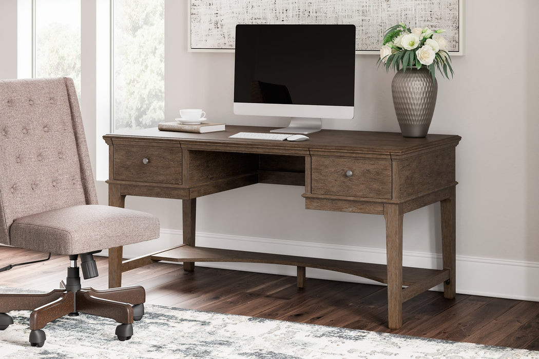 Janismore Home Office Storage Leg Desk - Affordable Home Luxury