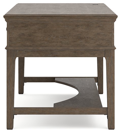 Janismore Home Office Storage Leg Desk - Affordable Home Luxury