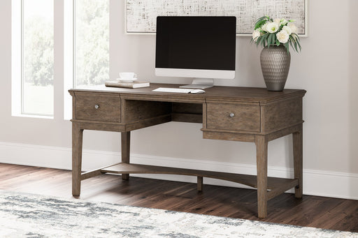 Janismore Home Office Storage Leg Desk - Affordable Home Luxury