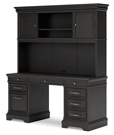 Beckincreek Home Office Credenza with Hutch - Affordable Home Luxury