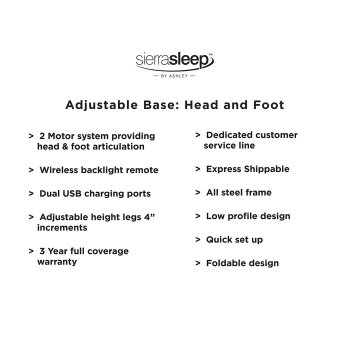 Head-Foot Model-Good Adjustable Base - Affordable Home Luxury