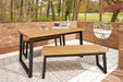 Town Wood Outdoor Dining Table Set (Set of 3) - Affordable Home Luxury