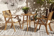 Vallerie 3-Piece Outdoor Dining Set - Affordable Home Luxury