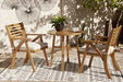 Vallerie 3-Piece Outdoor Dining Set - Affordable Home Luxury