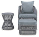 Coast Island Outdoor Chair with Ottoman and Side Table - Affordable Home Luxury