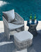 Coast Island Outdoor Chair with Ottoman and Side Table - Affordable Home Luxury