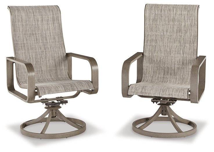 Beach Front Sling Swivel Chair (Set of 2) - Affordable Home Luxury