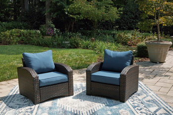 Windglow Outdoor Lounge Chair with Cushion - Affordable Home Luxury