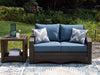 Windglow Outdoor Loveseat with Cushion - Affordable Home Luxury