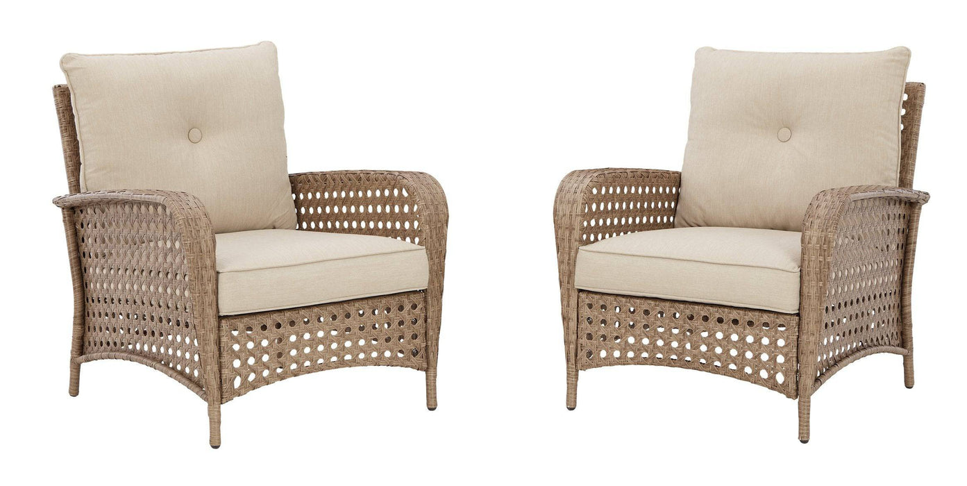 Braylee Lounge Chair with Cushion (Set of 2) - Affordable Home Luxury