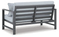 Fynnegan Outdoor Loveseat with Table (Set of 2) - Affordable Home Luxury