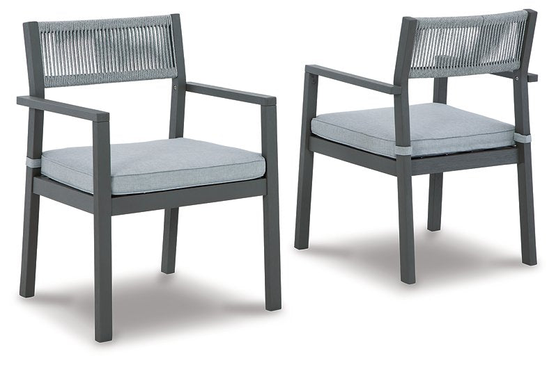 Eden Town Arm Chair with Cushion (Set of 2) - Affordable Home Luxury