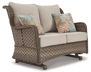 Clear Ridge Glider Loveseat with Cushion - Affordable Home Luxury