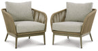 Swiss Valley Lounge Chair with Cushion (Set of 2) - Affordable Home Luxury