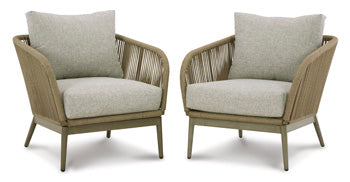 Swiss Valley Lounge Chair with Cushion (Set of 2) - Affordable Home Luxury