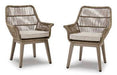 Beach Front Arm Chair with Cushion (Set of 2) - Affordable Home Luxury