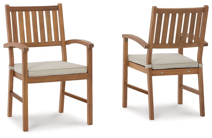 Janiyah Outdoor Dining Arm Chair (Set of 2) - Affordable Home Luxury