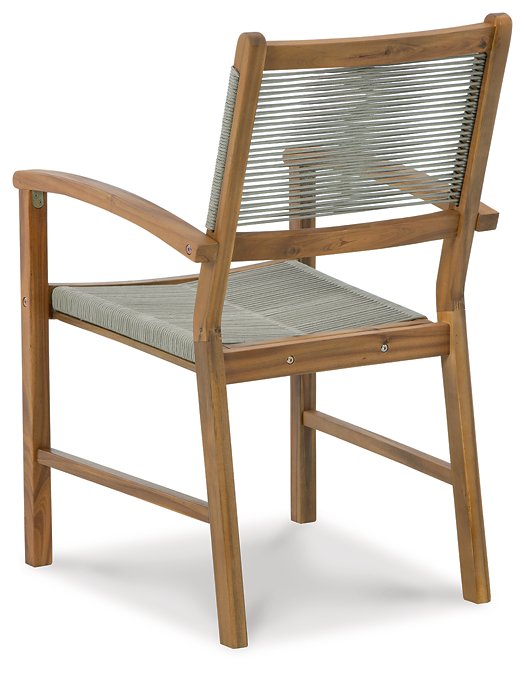 Janiyah Outdoor Dining Arm Chair (Set of 2) - Affordable Home Luxury