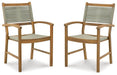 Janiyah Outdoor Dining Arm Chair (Set of 2) - Affordable Home Luxury