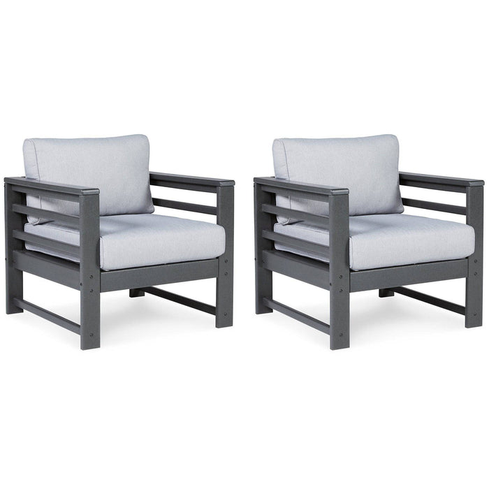 Amora Outdoor Lounge Chair with Cushion (Set of 2) - Affordable Home Luxury