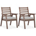 Emmeline Outdoor Dining Arm Chair with Cushion (Set of 2) - Affordable Home Luxury