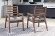 Emmeline Outdoor Dining Arm Chair with Cushion (Set of 2) - Affordable Home Luxury