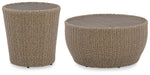 Danson Outdoor Occasional Table Set - Affordable Home Luxury