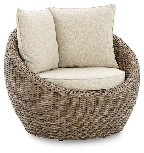 Danson Swivel Lounge with Cushion (Set of 2) - Affordable Home Luxury