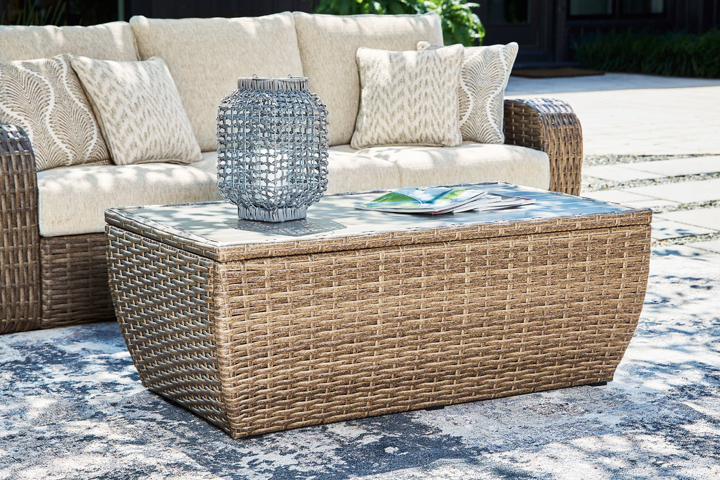 Sandy Bloom Outdoor Coffee Table - Affordable Home Luxury