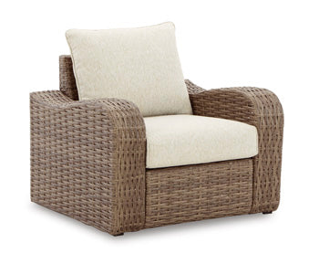 Sandy Bloom Lounge Chair with Cushion - Affordable Home Luxury