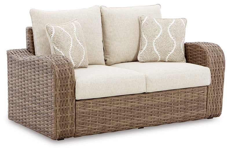 Sandy Bloom Outdoor Living Room Set - Affordable Home Luxury