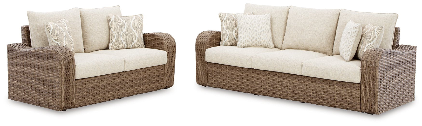 Sandy Bloom Outdoor Living Room Set - Affordable Home Luxury