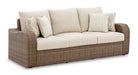 Sandy Bloom Outdoor Sofa with Cushion - Affordable Home Luxury