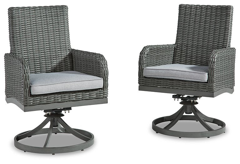 Elite Park Swivel Chair with Cushion (Set of 2) - Affordable Home Luxury