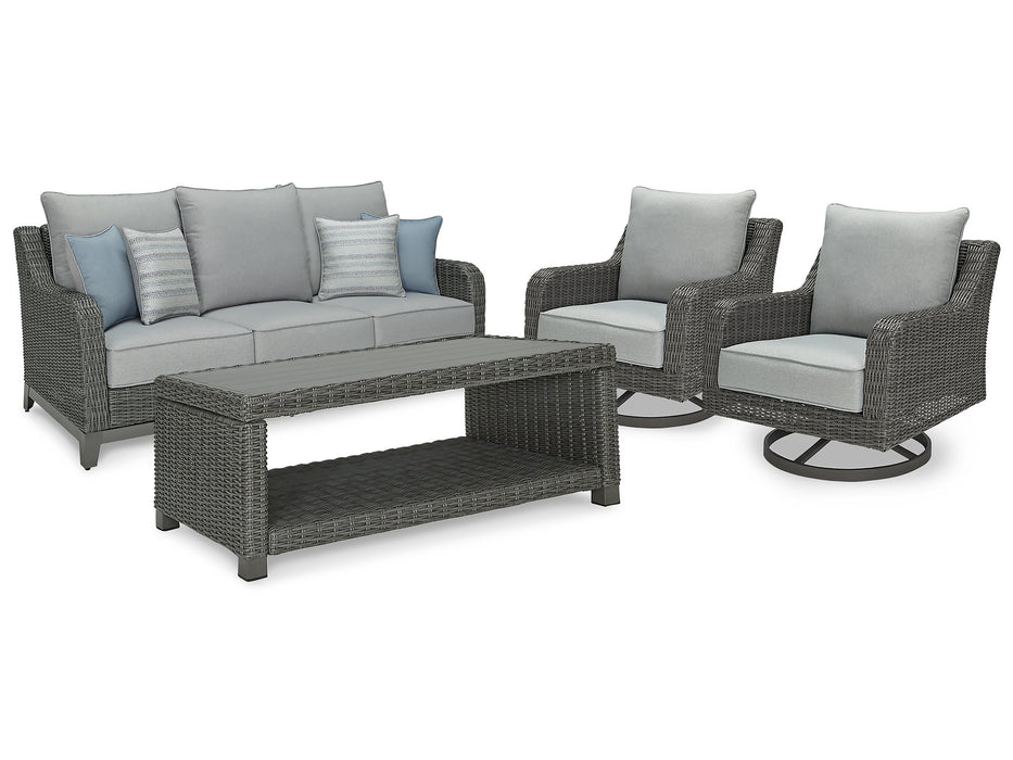 Elite Park Outdoor Sofa, Lounge Chairs and Cocktail Table - Affordable Home Luxury