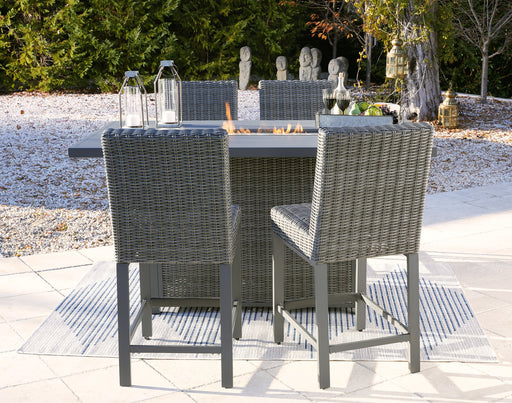 Palazzo Outdoor Counter Height Dining Table with 4 Barstools - Affordable Home Luxury