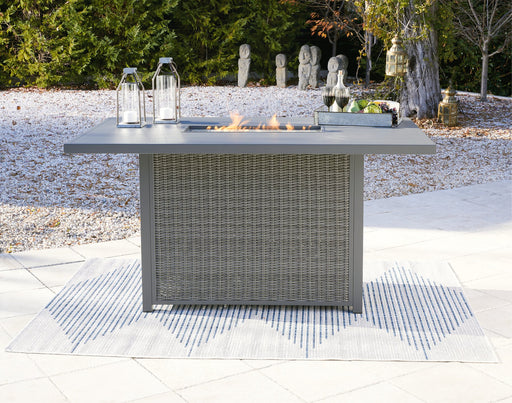 Palazzo Outdoor Bar Table with Fire Pit - Affordable Home Luxury