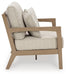 Hallow Creek Outdoor Loveseat with Cushion - Affordable Home Luxury