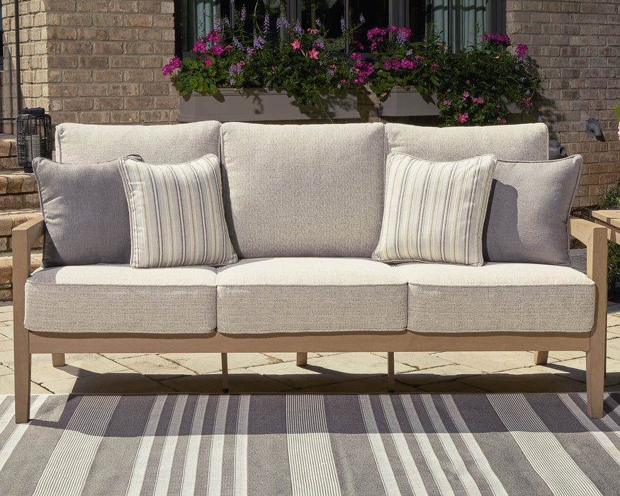 Hallow Creek Outdoor Sofa with Cushion - Affordable Home Luxury