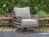 Hillside Barn Outdoor Swivel Lounge with Cushion - Affordable Home Luxury