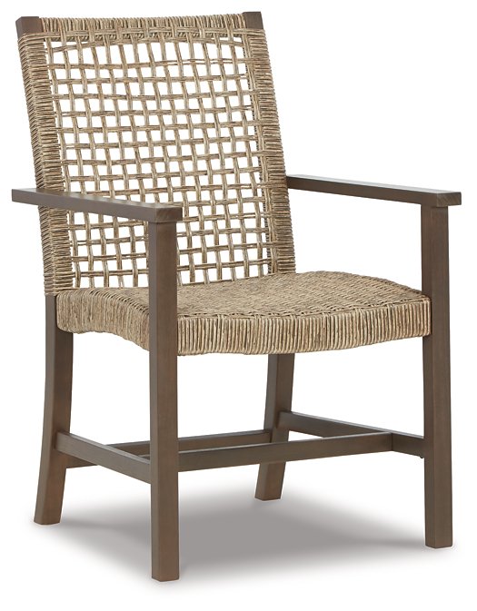 Germalia Outdoor Dining Arm Chair (Set of 2) - Affordable Home Luxury