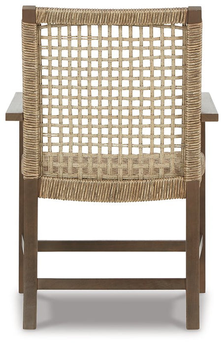 Germalia Outdoor Dining Arm Chair (Set of 2) - Affordable Home Luxury