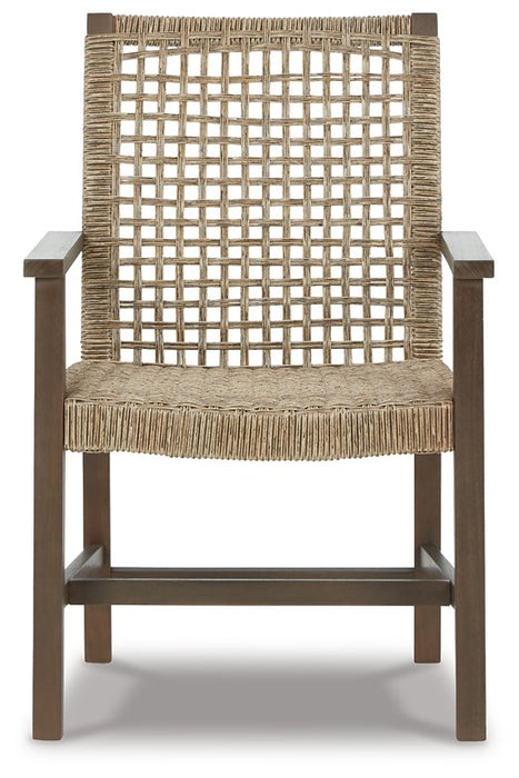 Germalia Outdoor Dining Arm Chair (Set of 2) - Affordable Home Luxury