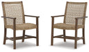 Germalia Outdoor Dining Arm Chair (Set of 2) - Affordable Home Luxury