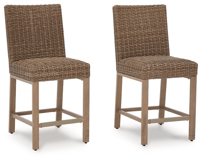 Walton Bridge Outdoor Bar Stool (Set of 2) - Affordable Home Luxury