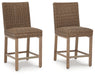 Walton Bridge Outdoor Bar Stool (Set of 2) - Affordable Home Luxury