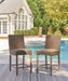 Walton Bridge Outdoor Bar Stool (Set of 2) - Affordable Home Luxury