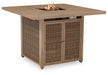 Walton Bridge Outdoor Bar Table with Fire Pit - Affordable Home Luxury