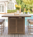 Walton Bridge Outdoor Bar Table with Fire Pit - Affordable Home Luxury