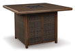 Paradise Trail Bar Table with Fire Pit - Affordable Home Luxury